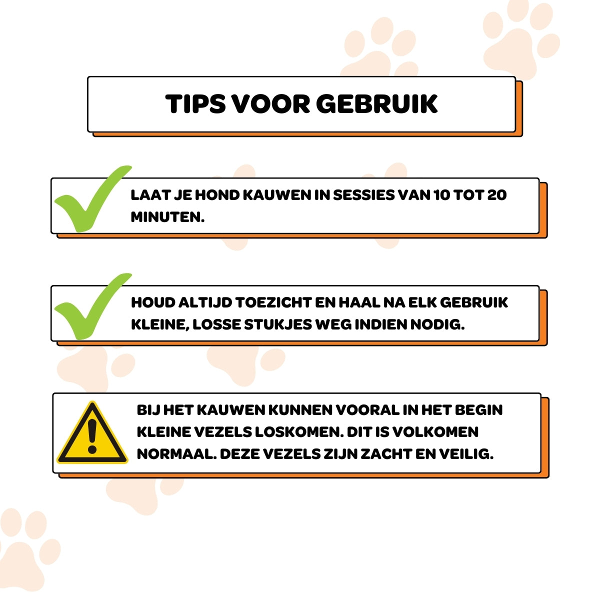 Koffiehouten Kauwstok met Touw - Maat M