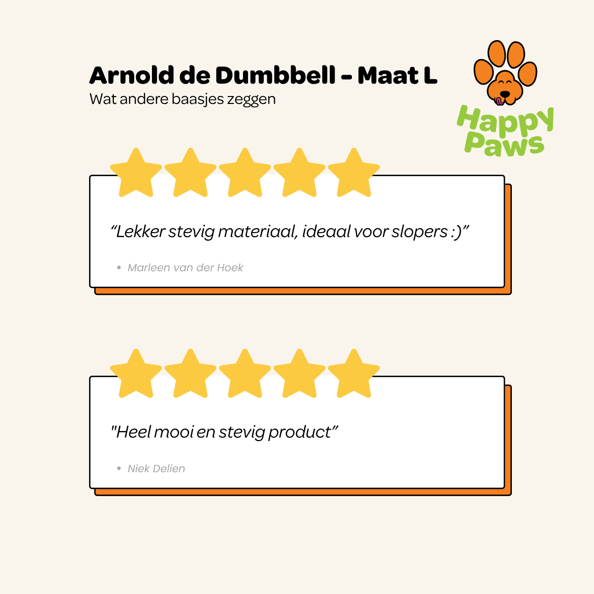 Arnold de Dumbbell - Maat L