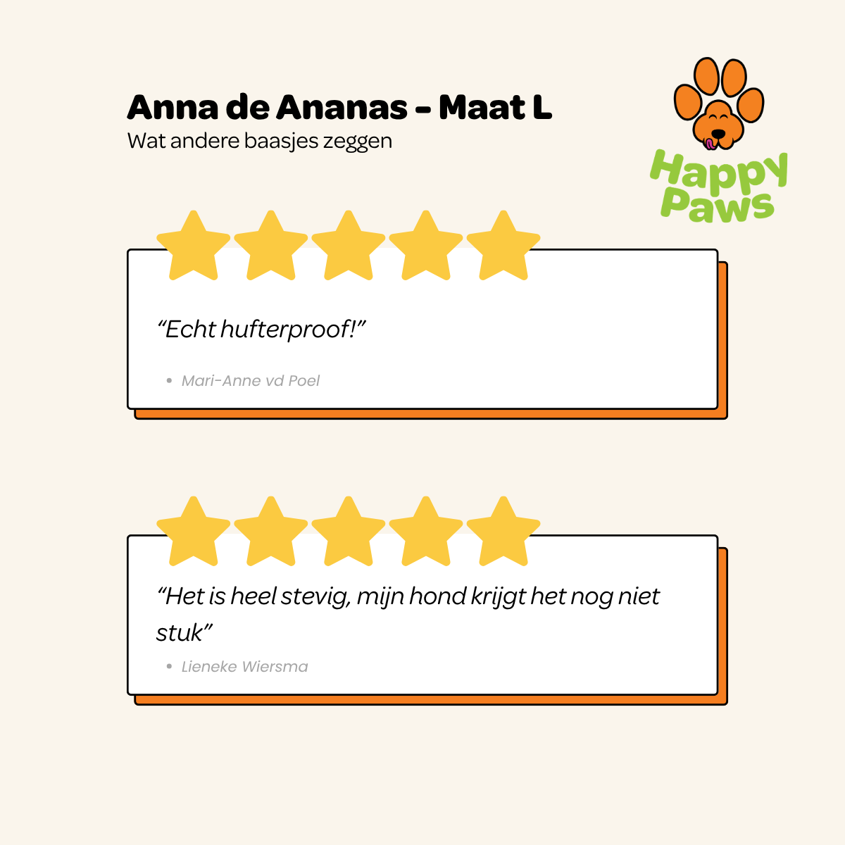Anna de Ananas - Maat L
