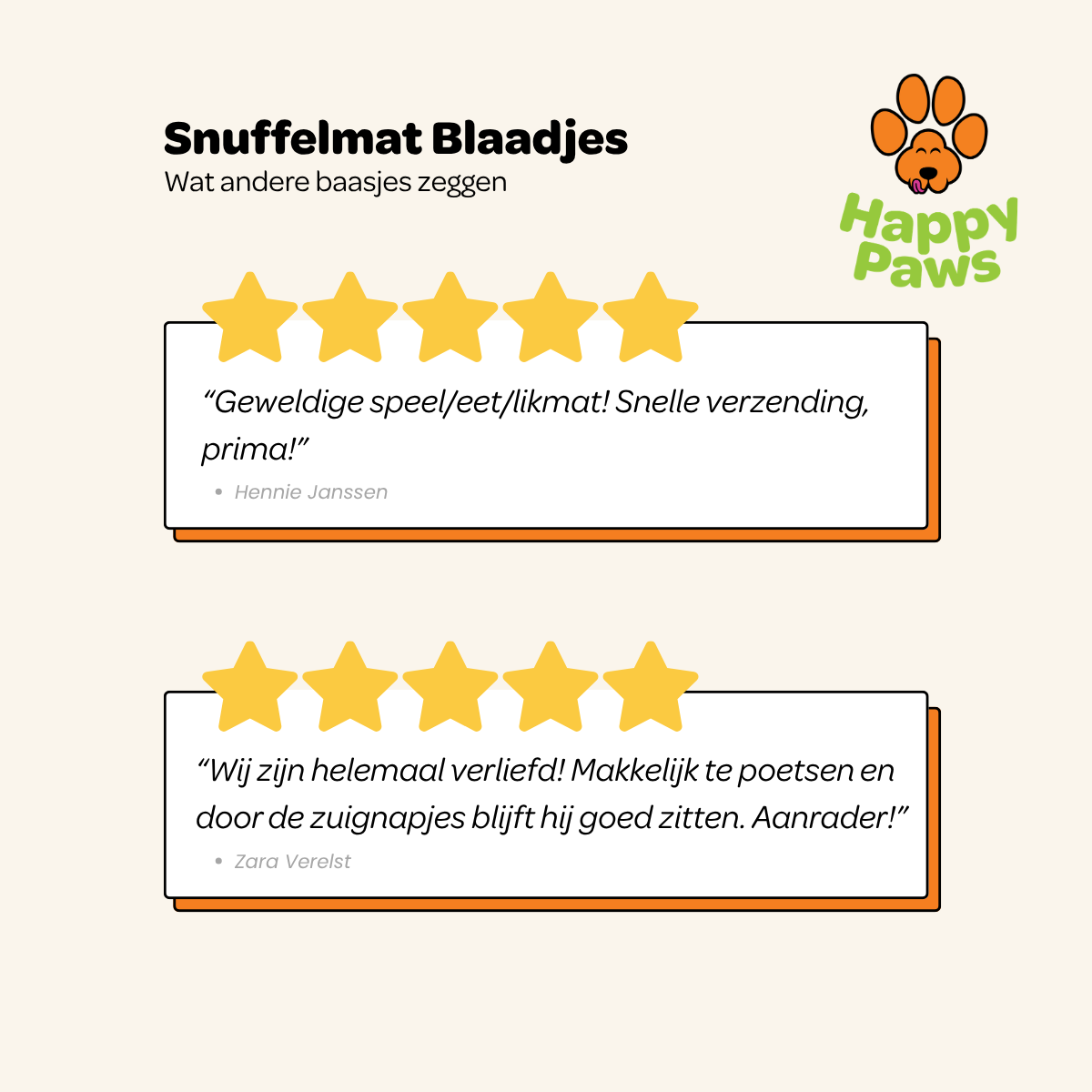 Snuffelmat Blaadjes