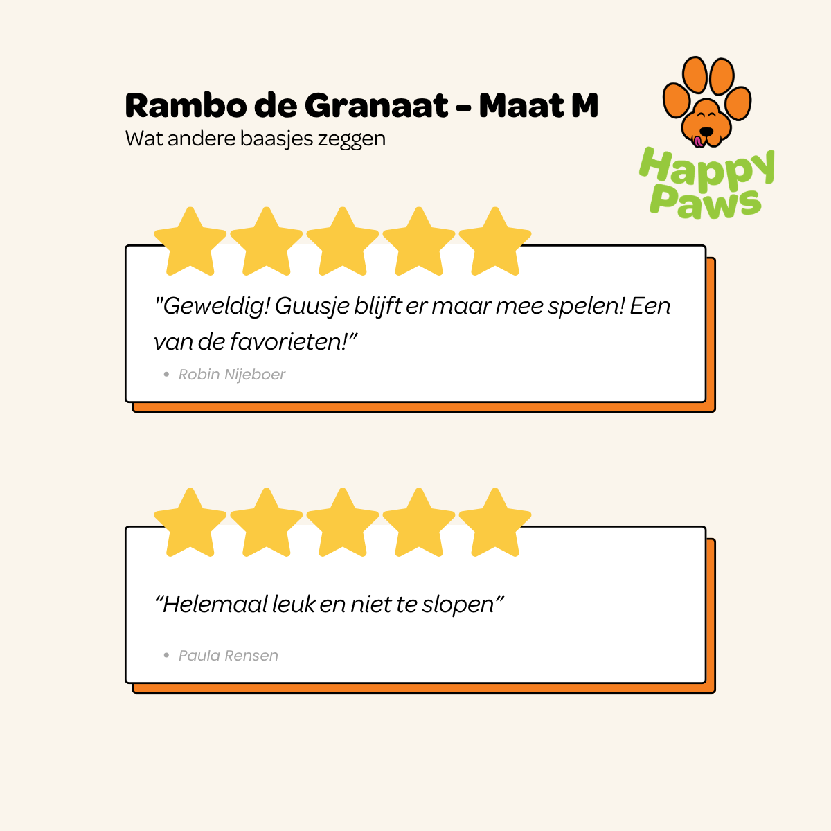 Rambo de Granaat - Maat M