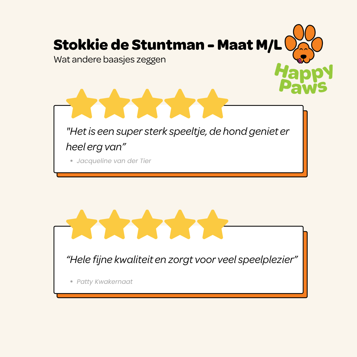 Stokkie de Stuntman - Maat M/L
