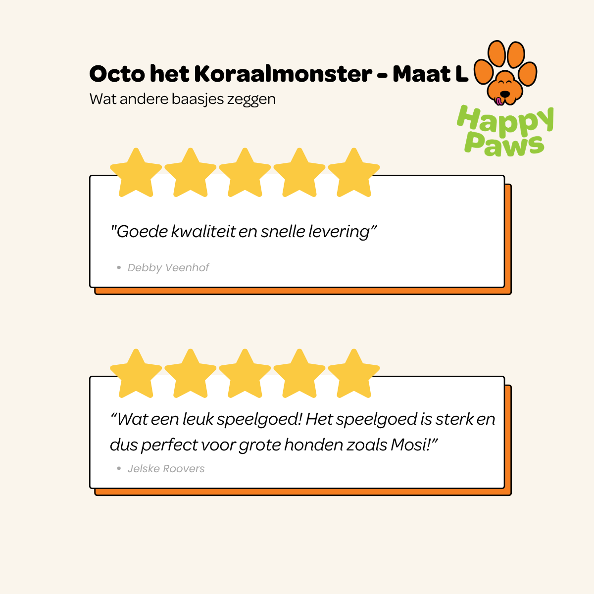 Octo het Koraalmonster - Maat L