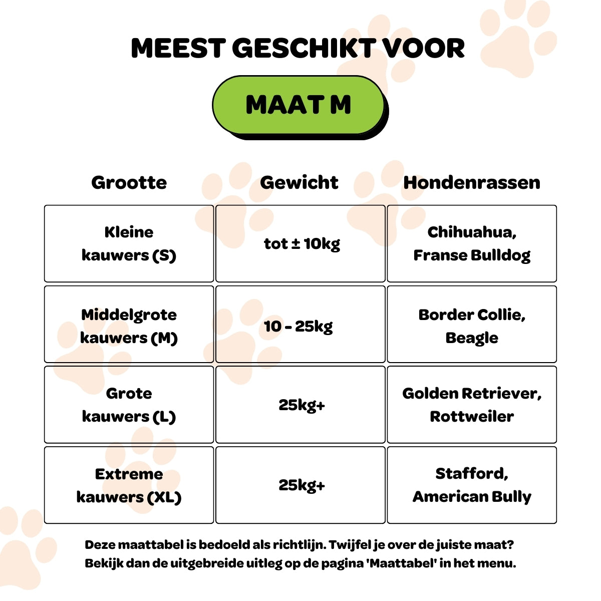 Koffiehouten Kauwstok met Touw - Maat M