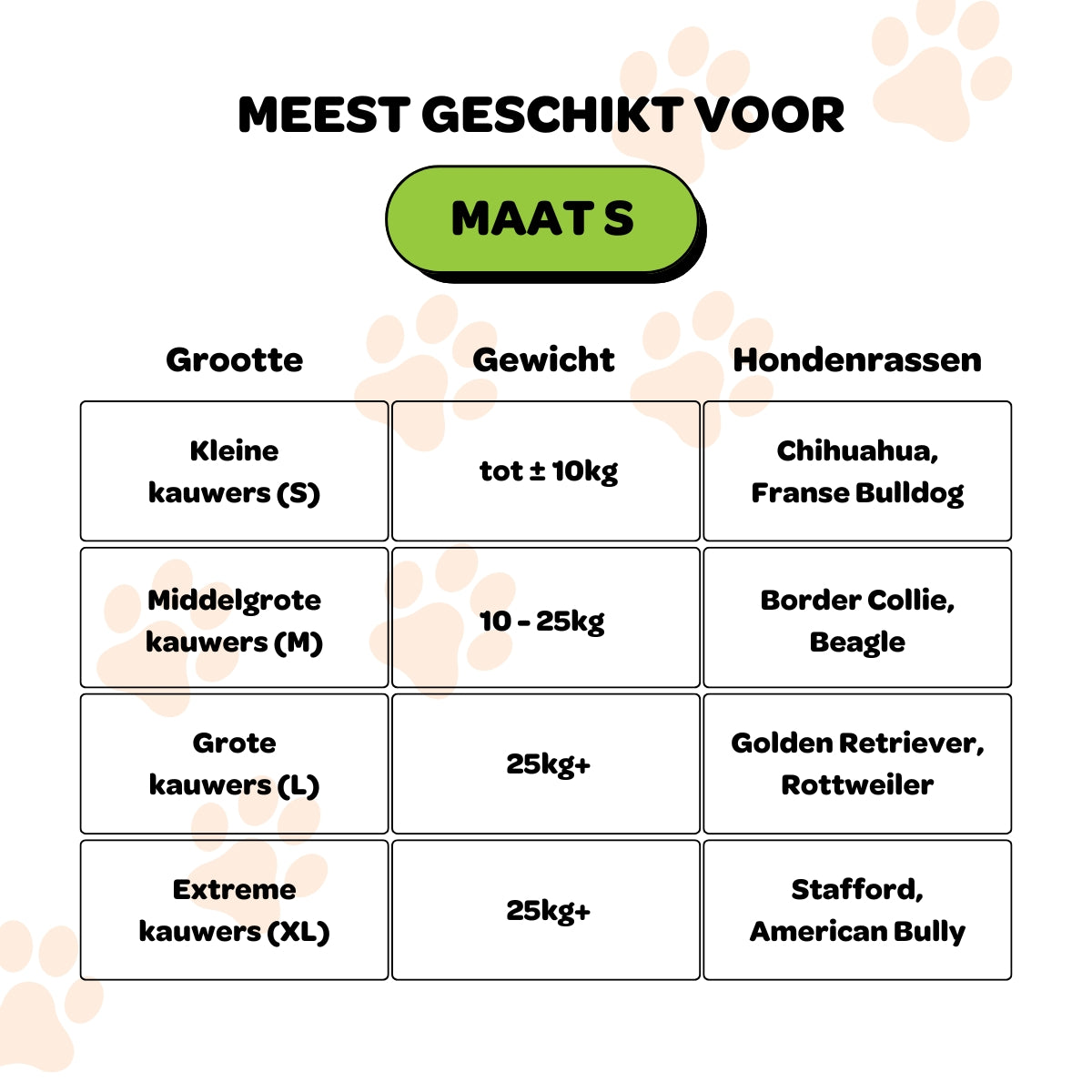 Koffiehouten Kauwstok - Maat S